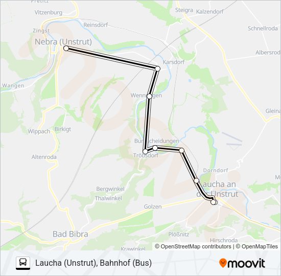 610 Route: Schedules, Stops & Maps - Laucha (Unstrut), Bahnhof (Bus ...