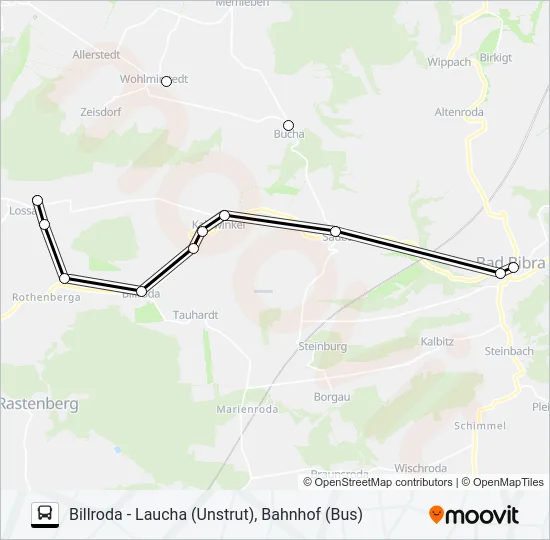 611 Bus Line Map
