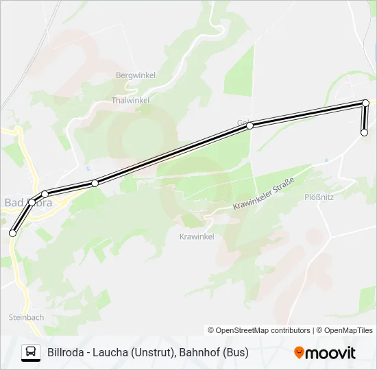 611 Bus Line Map