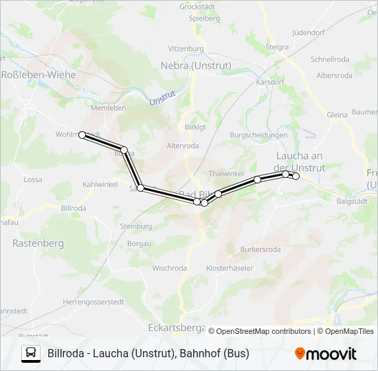 611 Bus Line Map