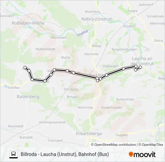 611 Bus Line Map