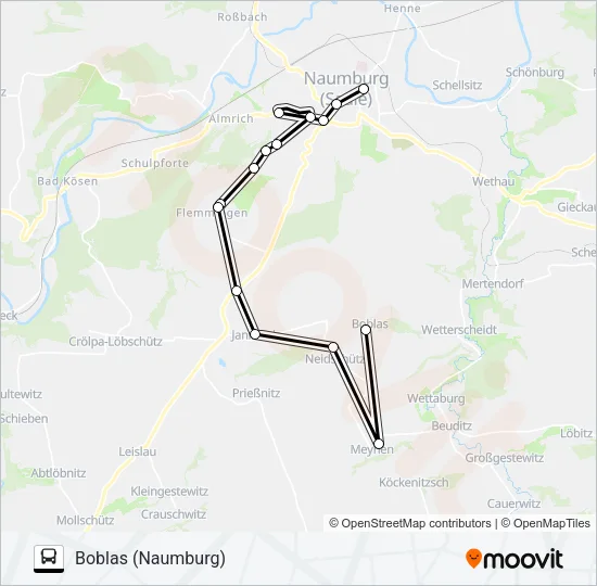 613 Bus Line Map