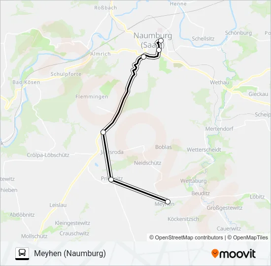 613 Bus Line Map