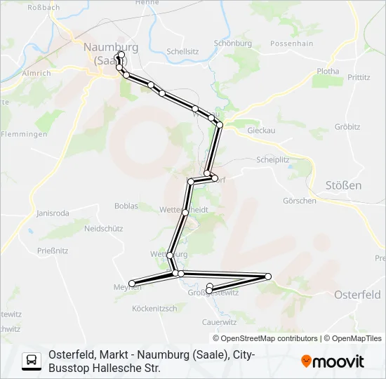 618 Bus Line Map