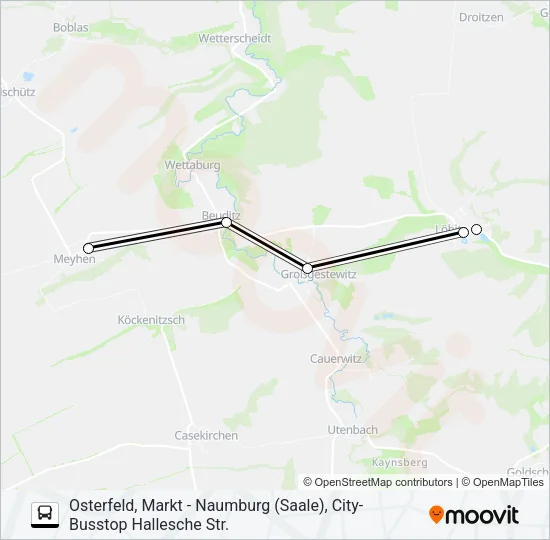 618 Bus Line Map