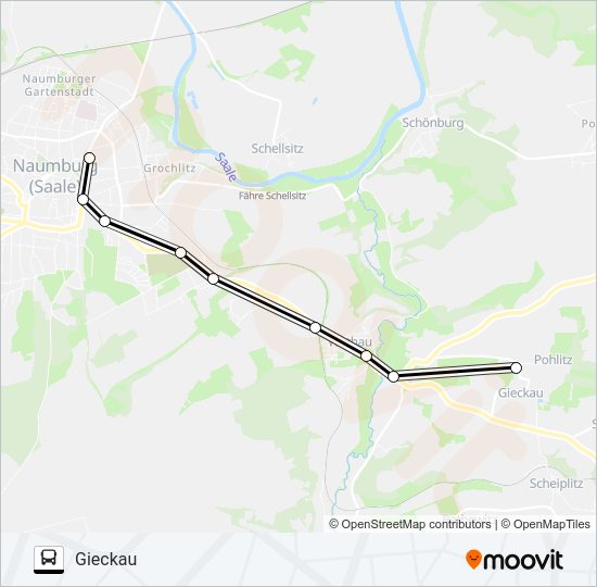 Автобус 621: карта маршрута