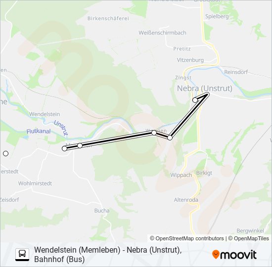 629 Route: Schedules, Stops & Maps - Nebra (Unstrut), Bahnhof (Bus ...