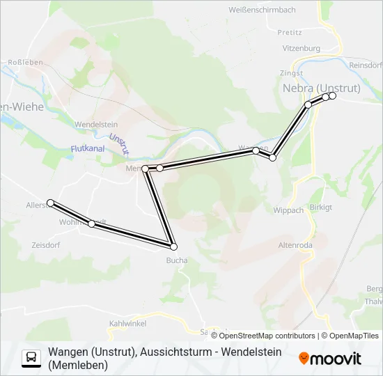 629 Bus Line Map