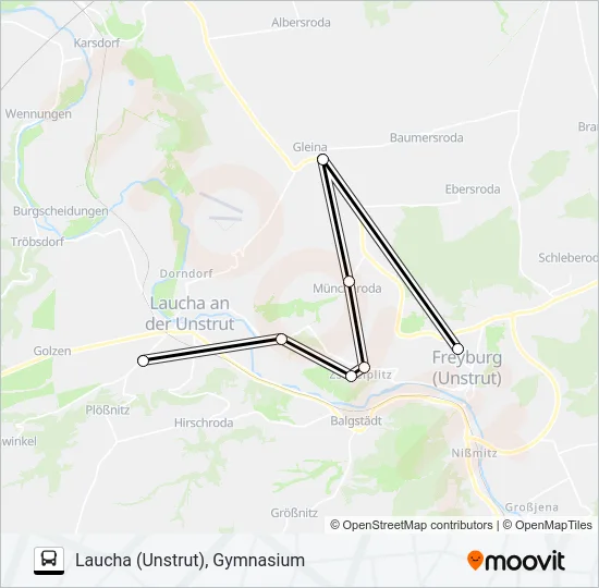 630 Bus Line Map