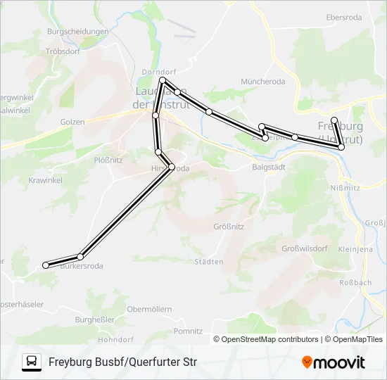 630 Bus Line Map