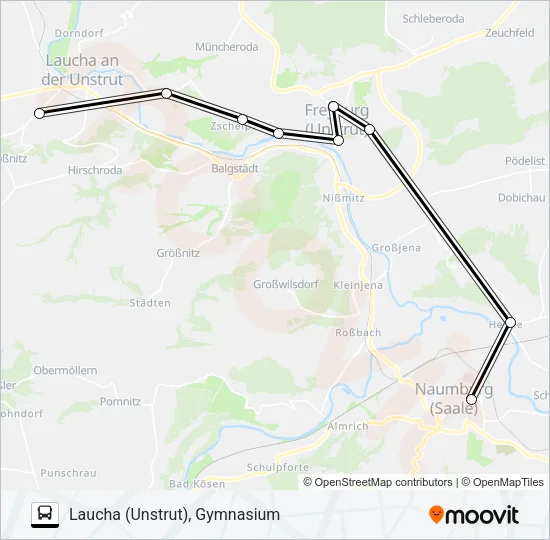 636 Bus Line Map