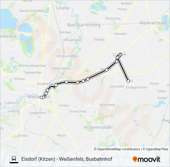 781 Bus Line Map