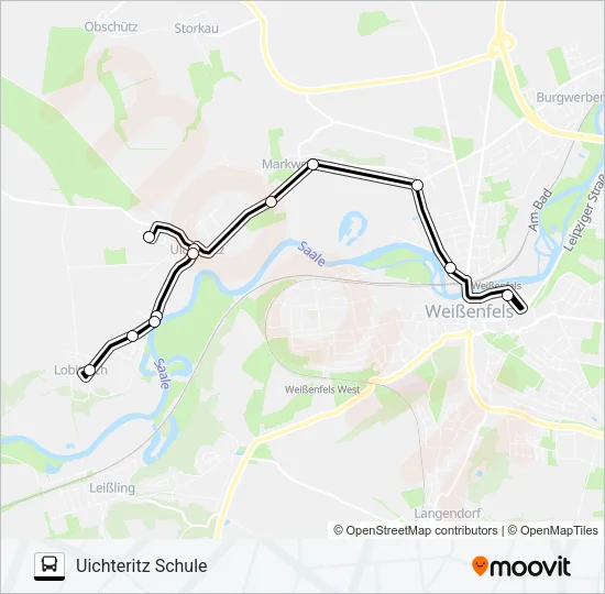 792 Bus Line Map