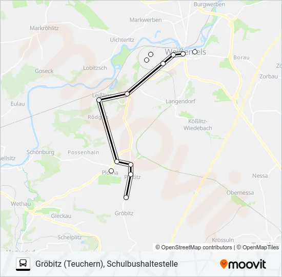 796 Bus Line Map