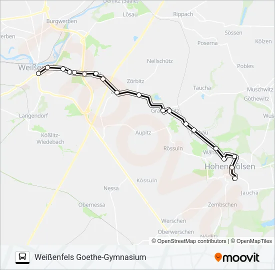 800 Bus Line Map