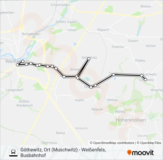 801 Bus Line Map