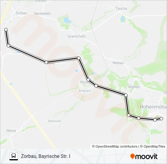 802 Bus Line Map