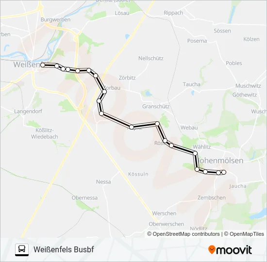 802 Bus Line Map
