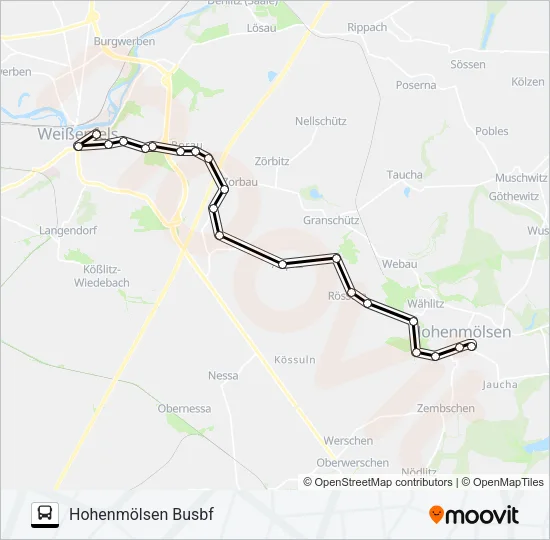 802 Bus Line Map