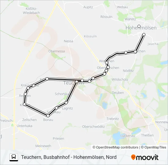 804 Bus Line Map