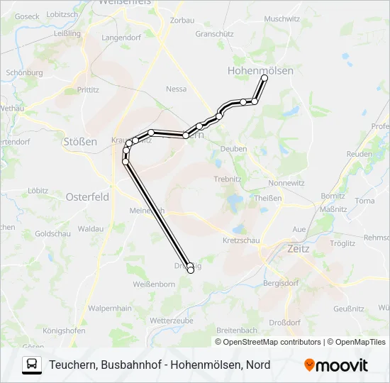804 Bus Line Map