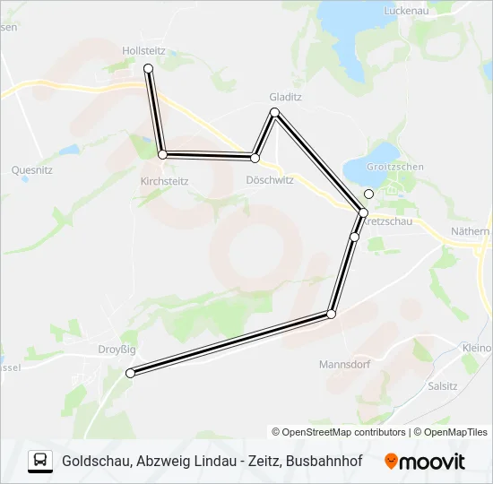 821 Bus Line Map