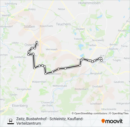 822 Bus Line Map
