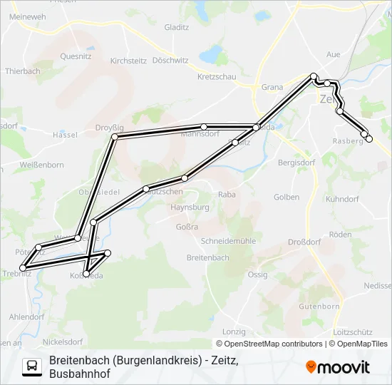 823 Bus Line Map