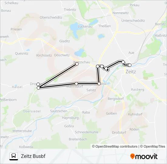 828 Bus Line Map