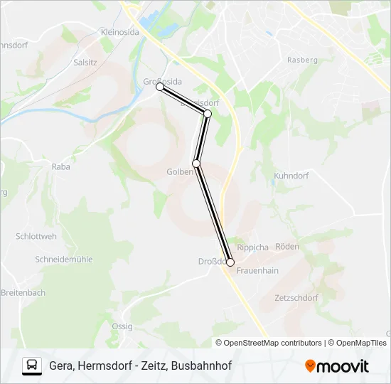 830 Bus Line Map
