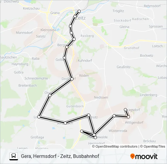 830 Bus Line Map