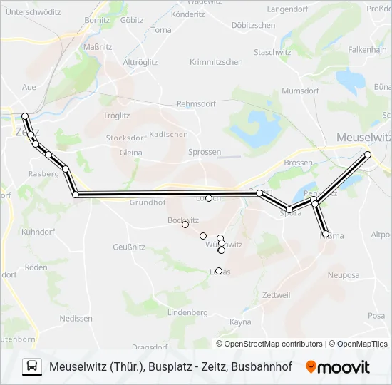 841 Bus Line Map