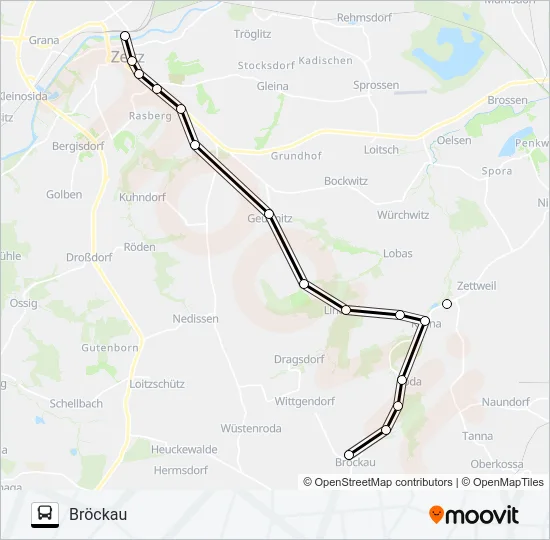 842 Bus Line Map