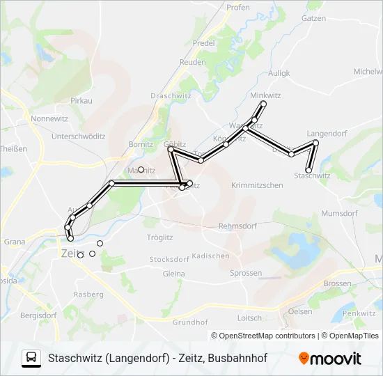 847 Bus Line Map