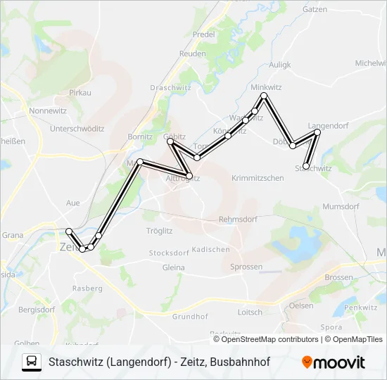 847 Bus Line Map