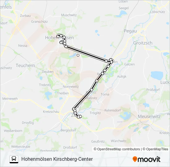850 Bus Line Map