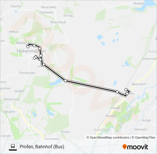 850 Bus Line Map