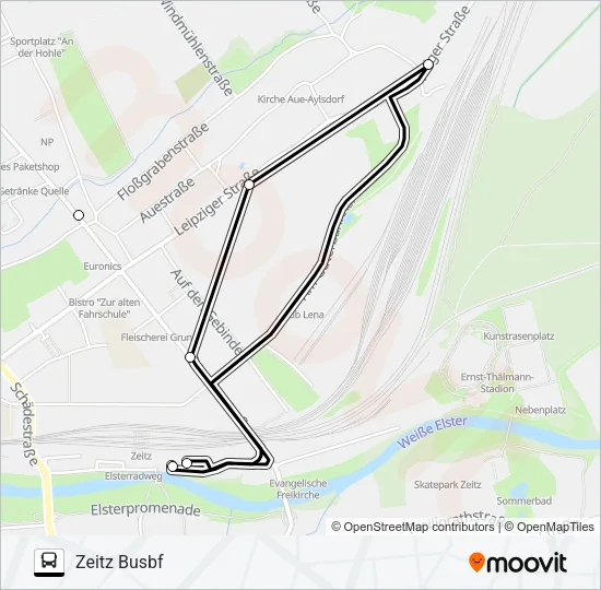 850 Bus Line Map