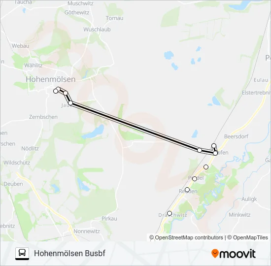 850 Bus Line Map