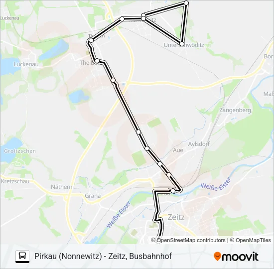 851 Bus Line Map