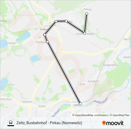 851 Bus Line Map