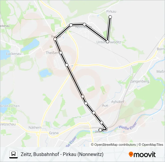 851 Bus Line Map