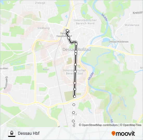 1 Light Rail Line Map