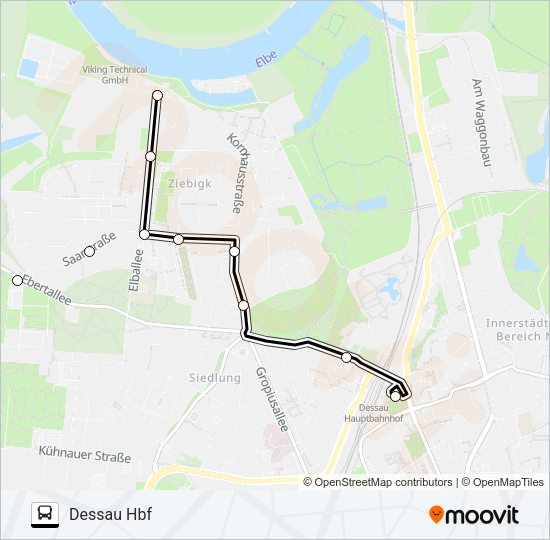 Buslinie 11 Karte