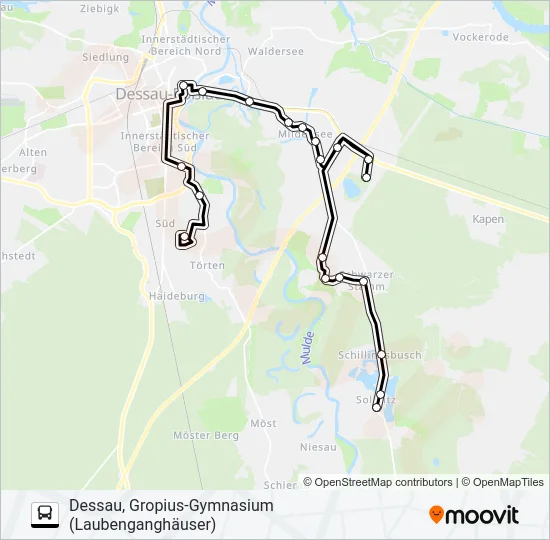 15 Bus Line Map