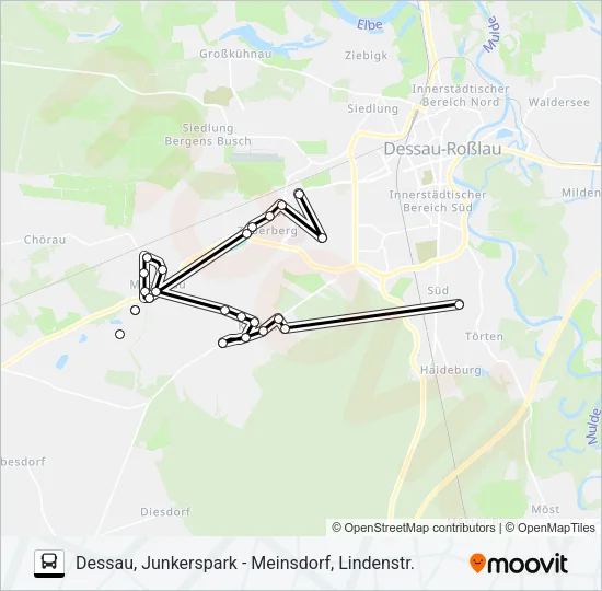 16 Bus Line Map