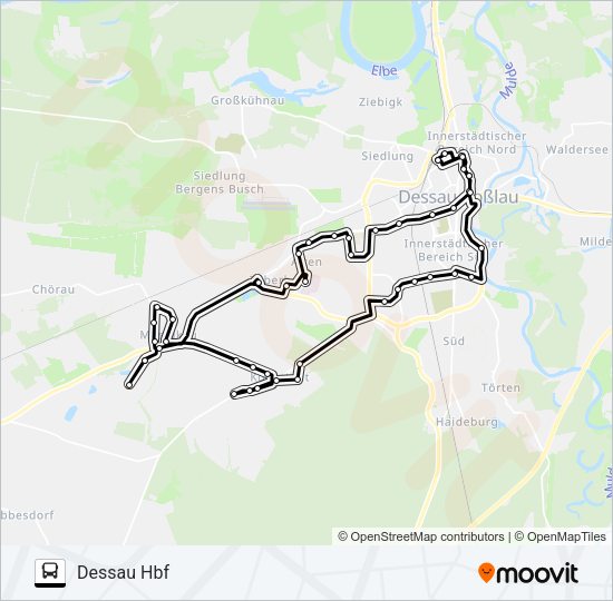 Автобус N2: карта маршрута