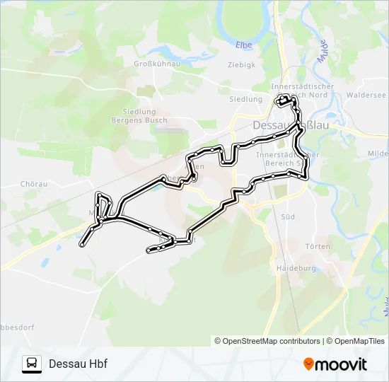 N2 Bus Line Map