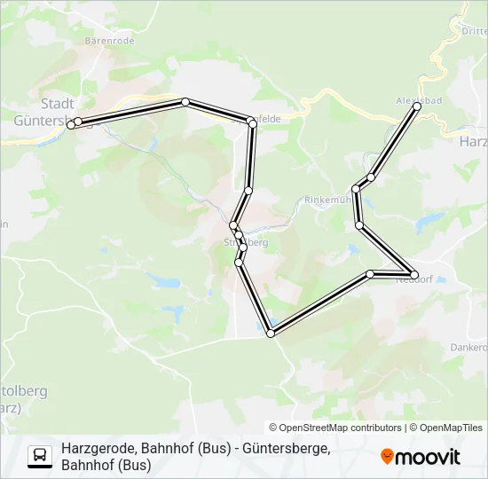 254 Bus Line Map