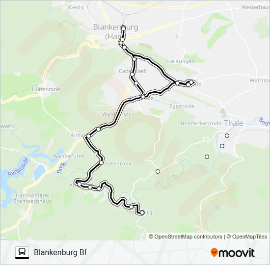 257 Bus Line Map